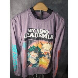 My Hero Academia Long Sleeve T-shirt Purple Size S(34/36)